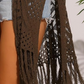 🔥Limited Time sales - Just ￡15.58!!!😍Women’s Oversized Knit Cardigan – Lightweight Crochet Tassel Kimono for Spring & Summer 🌸