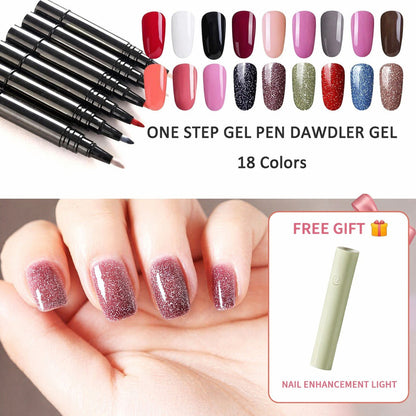 💅 Limited Time Buy 1 Get 1 Free - £7.99! ✨One Step Nail Gel Pen🎨Free handheld mini UV nail lamp💡