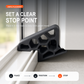 🥳2026 HOT SALE🥳💞50K+ SOLD! 🚪✨ BUY 1 GET 1 FREE! Secure Track Door Stop – Absorbs impact, reduces slamming & protects rails. Compact locking design – fits sliding windows & balcony doors! 🛡️🔇
