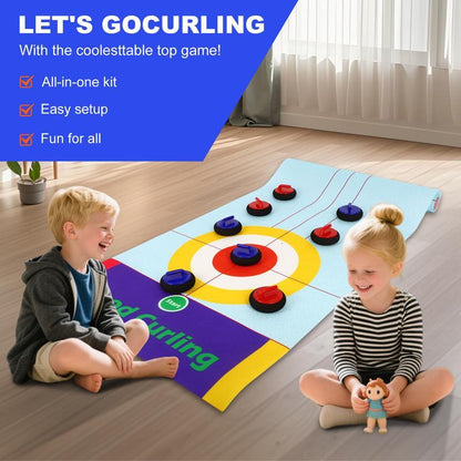 🥌Last Day Special Price £9.99!!💗2025 New Tabletop Family Curling Game☄️☄️ Fun, Engaging, and Perfect for All Ages!
