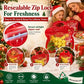 🎅LAST DAY SALE 50% OFF!!🎁Easy Fill, Easy Seal🎄 Festive Self-Seal Treat Bags – Santa & Snowman Print | Resealable, Food-Safe & Perfect for Cookies, Chocolates & Little Gifts⛄