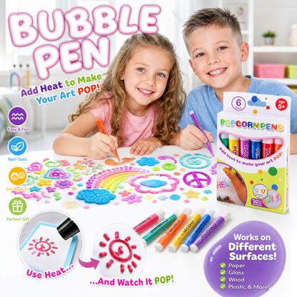 🔥Limited Time 50% Off!💕 🌈DIY Bubble Popcorn Drawing Pens🖍️