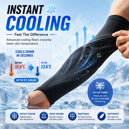 🔥Buy 1 get 1 Free👉 50% OFF ☀️ UPF 50+ Cooling Sun Sleeves – Stay Cool & Protected Outdoors