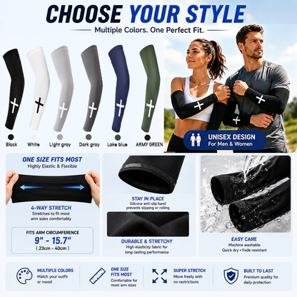 🔥Buy 1 get 1 Free👉 50% OFF ☀️ UPF 50+ Cooling Sun Sleeves – Stay Cool & Protected Outdoors