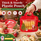 🎅LAST DAY SALE 50% OFF!!🎁Easy Fill, Easy Seal🎄 Festive Self-Seal Treat Bags – Santa & Snowman Print | Resealable, Food-Safe & Perfect for Cookies, Chocolates & Little Gifts⛄