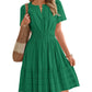 🔥Summer Hot Sales - 65% OFF😍Women's V-Neck Elastic Waist Tiered Mini Dress