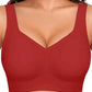 ⏳LAST DAY SALE 50% OFF💕Womens Comfortable Wireless Bralettes Seamless Deep V Everyday Bra