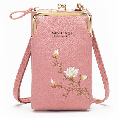👜Big Sale Today: Get 60% OFF!!✨️Women Sling Cross-Body Wallet with Mobile Cell Phone Holder