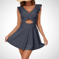 🌞Summer Hot Sale 49% OFF✨🩱Flattering Ruffle Wrap Swimsuit for Women – Tummy Control Swimdress 💗✨