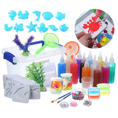 🎄💕Early Christmas Sale 50% OFF🎁-🦀Magic Water ELF, Children Handmade Aqua Gel Sensory Toy Set🐟