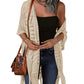🔥Limited Time sales - Just ￡15.58!!!😍Women’s Oversized Knit Cardigan – Lightweight Crochet Tassel Kimono for Spring & Summer 🌸