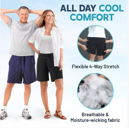 ❄️Last Week Special Price Only￡9.99💝✨Unisex Ice Silk Quick Drying Stretch Shorts