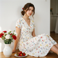 🌈2026 Summer Hot Sale 50% OFF!✨Women's V-Neck Floral Print Dress with Twist Waist