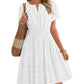 🔥Summer Hot Sales - 65% OFF😍Women's V-Neck Elastic Waist Tiered Mini Dress