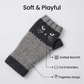 🔥Winter Hot Sale 49% off😻Cat Knitted Embroidery Fingerless Gloves - Cosy, Stylish, Casual Winter Wear