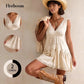 Womens Boho Lace Mini Slip Dress