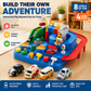 🚗 Kids Race Track Adventure Toy – Interactive STEM Learning Playset with 4 Cars, Screen-Free Puzzle Track for Toddlers & Preschool Kids