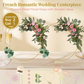 😍Last Day Hot Sales - 50% OFF🎁Gold Metal Floral Hoop Centerpiece with Wooden Stand