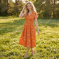 🌈2026 Summer Hot Sale 50% OFF!✨Women's V-Neck Floral Print Dress with Twist Waist
