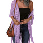 🔥Limited Time sales - Just ￡15.58!!!😍Women’s Oversized Knit Cardigan – Lightweight Crochet Tassel Kimono for Spring & Summer 🌸