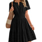 🔥Summer Hot Sales - 65% OFF😍Women's V-Neck Elastic Waist Tiered Mini Dress