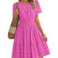 🔥Summer Hot Sales - 65% OFF😍Women's V-Neck Elastic Waist Tiered Mini Dress