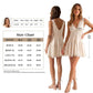 Womens Boho Lace Mini Slip Dress