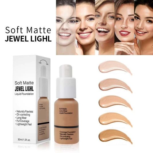 💥BUY 1 GET 1 FREE💥⏰💕Long-Lasting Full Coverage Oil Control Foundation