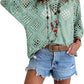 🔥💐SUMMER DAY SALE - ONLY £13.99!!⚡50K+ SOLD✨Womens Bohemian-Inspired Beige Crochet Top With V-Neck