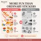 🎁Christmas Pre Sales - save 65% ☃️🌈 Create Your Own Jelly Stickers! 🎨 DIY Paint, Peel & Stick Art Kit for Kids ✨ 4 Fun Themes + Complete Craft Set 🎁
