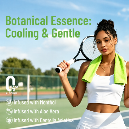 ⏰ LAST DAY SALE £6.99 🧊 Instant Cooling Body Wipes with Menthol – XL Refreshing Wipes for Hot Days & Travel ❄️