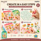 🎁Christmas Pre Sales - save 65% ☃️🌈 Create Your Own Jelly Stickers! 🎨 DIY Paint, Peel & Stick Art Kit for Kids ✨ 4 Fun Themes + Complete Craft Set 🎁