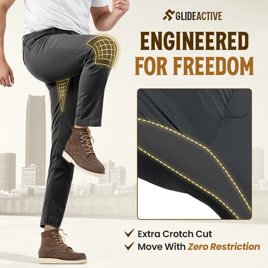 🔥Summer Sale🔥Men's Active Khaki Pants With Expandable Waistband