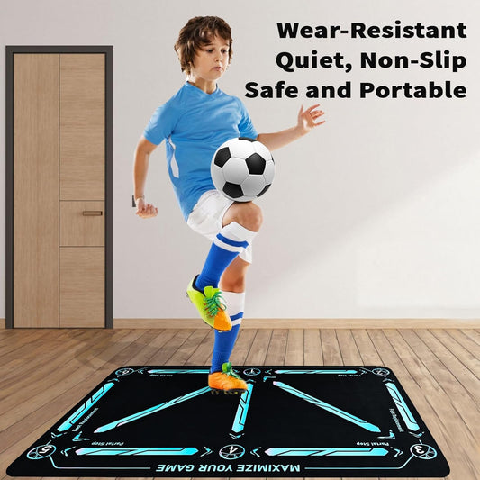 ⏰LAST DAY SALE 50% OFF - ⚽Soccer Train Mat for All Levels Non-Slip Silent