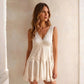 Womens Boho Lace Mini Slip Dress