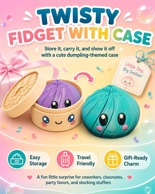 🎁 2026 New Hot Sale 50% OFF🌟30K+ SOLD!!!!😍Bao Bun Fidget Toy 👀Twist & Squeeze Desk Stress Relief Toy