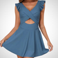 🌞Summer Hot Sale 49% OFF✨🩱Flattering Ruffle Wrap Swimsuit for Women – Tummy Control Swimdress 💗✨