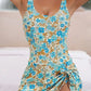 👙Last Day Sale 50% OFF💃Women's One Piece Tummy Control Tie Knot Swimsuit
