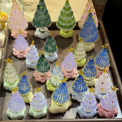 🎅Christmas Sale 50% OFF🎁Handmade Glass & Ceramic Rotatable Christmas Tree Ornament 🎄