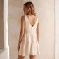 Womens Boho Lace Mini Slip Dress