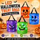 ✨ Halloween Special Offer 😍20K+ sold!!!🎃 LED Halloween Pumpkin Trick or Treat Bag – Glow in the Dark Candy Bag for Kids
