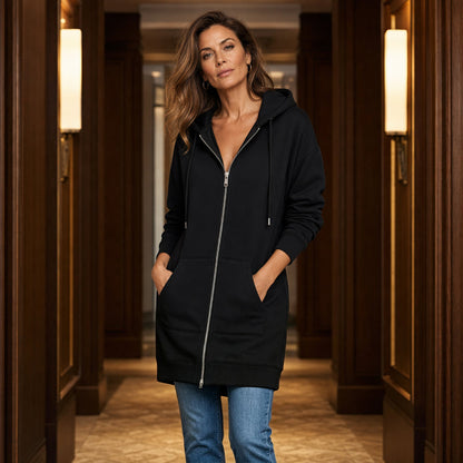 ⏰This week's hot sales - only ￡14.99🍂 Women's Casual Zip-Up Hoodie Jacket – Autumn Lightweight Everyday Coat 🧥✨