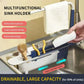 🔥⏳ LIMITED-TIME DEAL! 🧽✨ Retractable Thickened PP Sink Organizer – Adjustable Space-Saving Kitchen Storage Rack 🚰🏡
