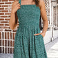 ⏰Hot Sale 49% Off💃Women's Summer Square Neck Sleeveless Loose Casual Short Smocked Romper