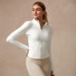 New Stand-Up Neck Covering Yoga Coat for Women