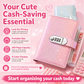 🎄Xmas Pre Sale￡7.99!!✨ SparkleLock Cash Savings Binder with 3-Digit Combination Lock – 100-Page Cash Stuffing Budget Organizer for Savings Challenges, Money Goals & Gifts 💖