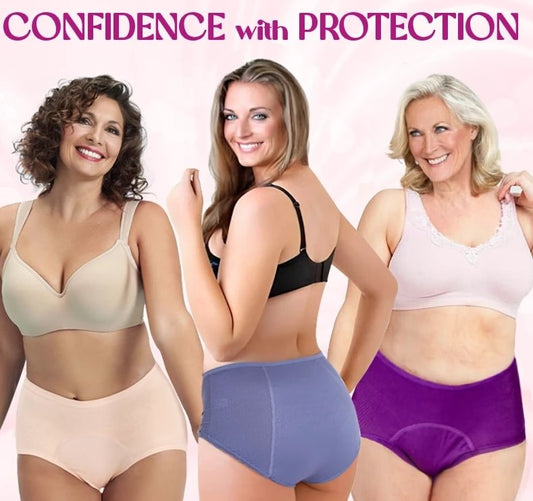 ⏳Last Day-Buy 1 Get 3 Packs!!🔥2026 Best-Selling🏆LunaBloom™ High-Waist Leak-Proof Panties ✨Butter-soft, ultra-stretchy & discreetly protective 🍃