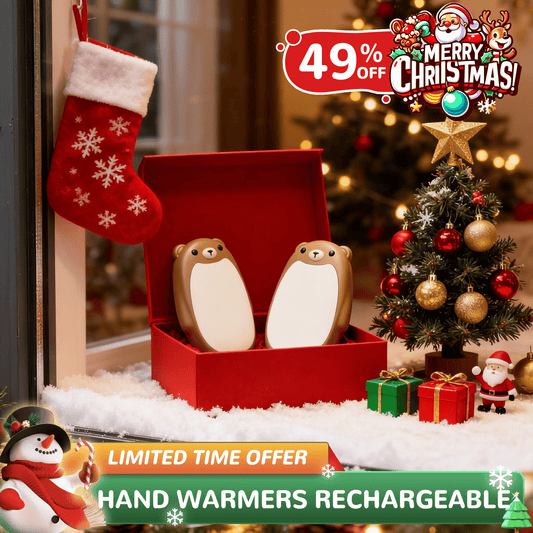 🎄⏳ Christmas Sale – 50% OFF!! 🎁🐻 Cute Bear Rechargeable Hand Warmers – Cozy Winter Gift for Everyone! ❄️🔥