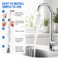 🔥💧 BUY 1 GET 1 FREE! 🌟 100PCS Tap Filter Bags – Universal Splash-Proof Faucet Filter Set 🚰✨