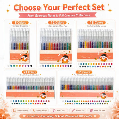 🔥LAST DAY SALE ONLY ￡6.58!!✨50K+ SOLD!🎁Glitter Gel Pen Set